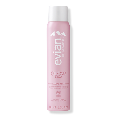 Evian Mineral Spray Glow Facial Mist with Natural Mineral Water