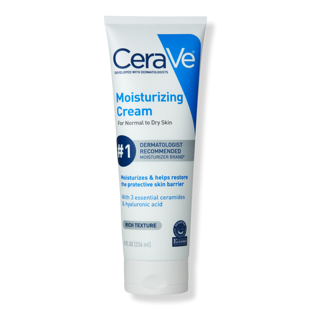 CeraVe Moisturizing Cream with Hyaluronic Acid for Balanced to Dry Skin