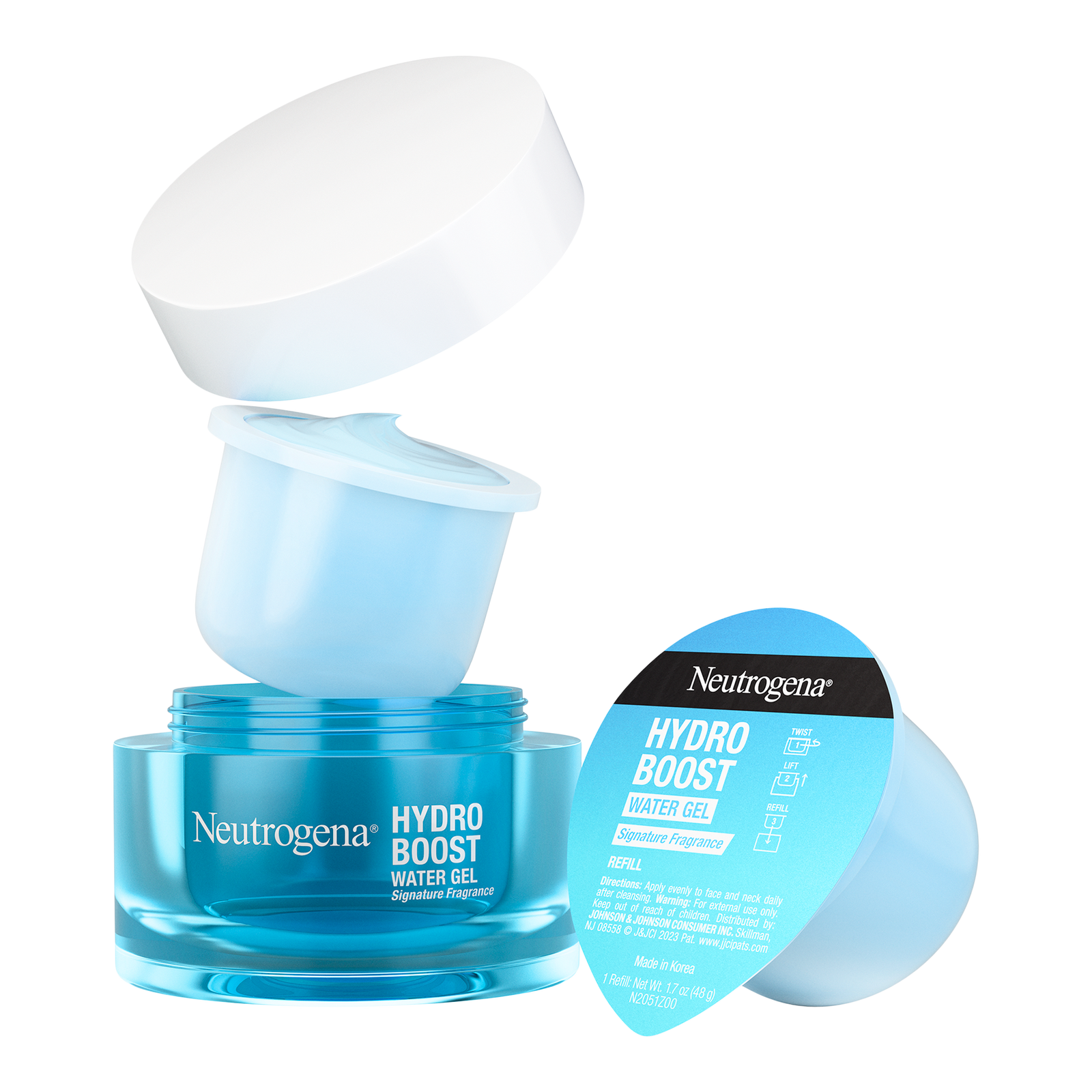 Hydro Boost Water Gel, Refillable Jar + Refill Pod