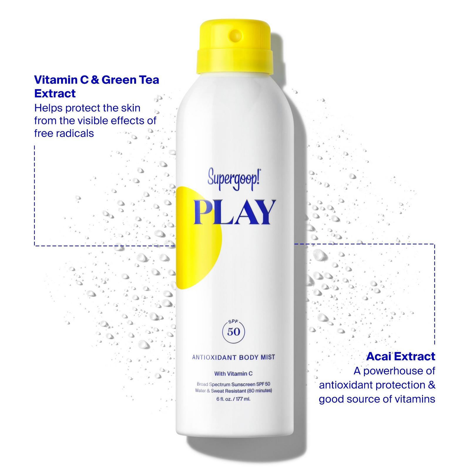 PLAY Antioxidant Body Mist with Vitamin C SPF 50