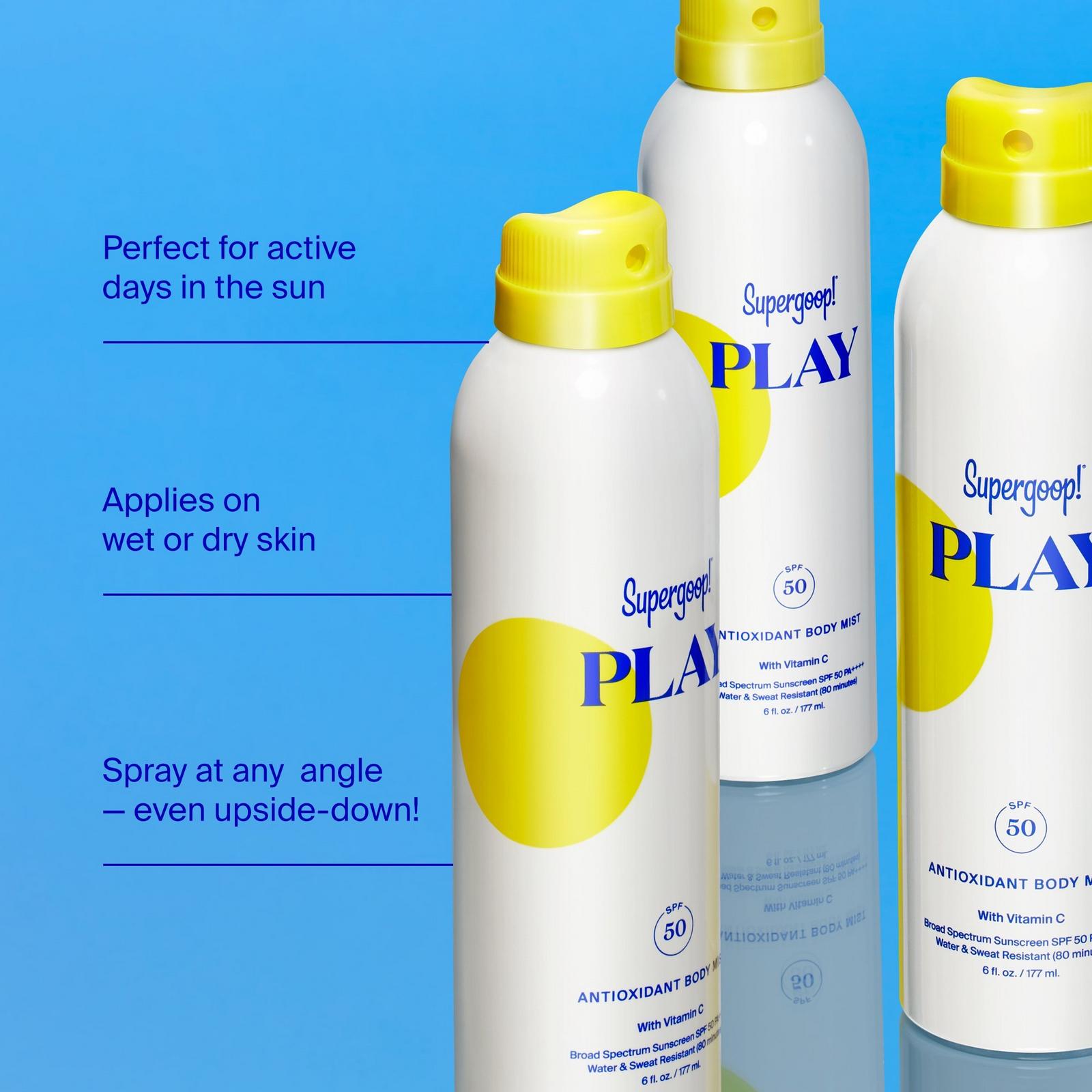 PLAY Antioxidant Body Mist with Vitamin C SPF 50