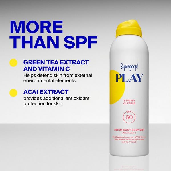 Supergoop! Mini PLAY Antioxidant Body Mist SPF 50 - Sunny Citrus #6