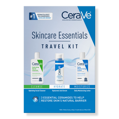 CeraVe Skincare Essentials Travel Size Kit for Balanced to Dry Skin