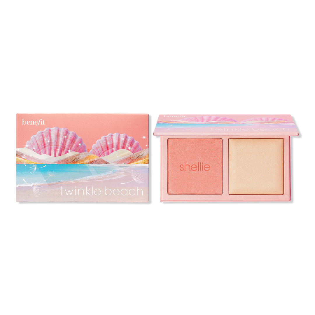 Benefit Cosmetics Twinkle Beach Mini Blush & Highlighter Palette Value Set #1