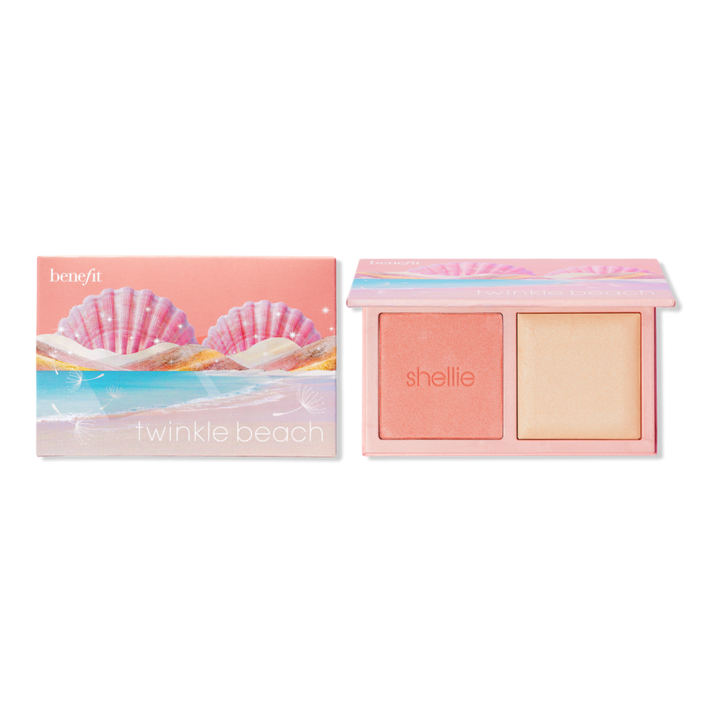 Benefit Cosmetics Twinkle Beach Mini Blush & Highlighter Palette Value Set