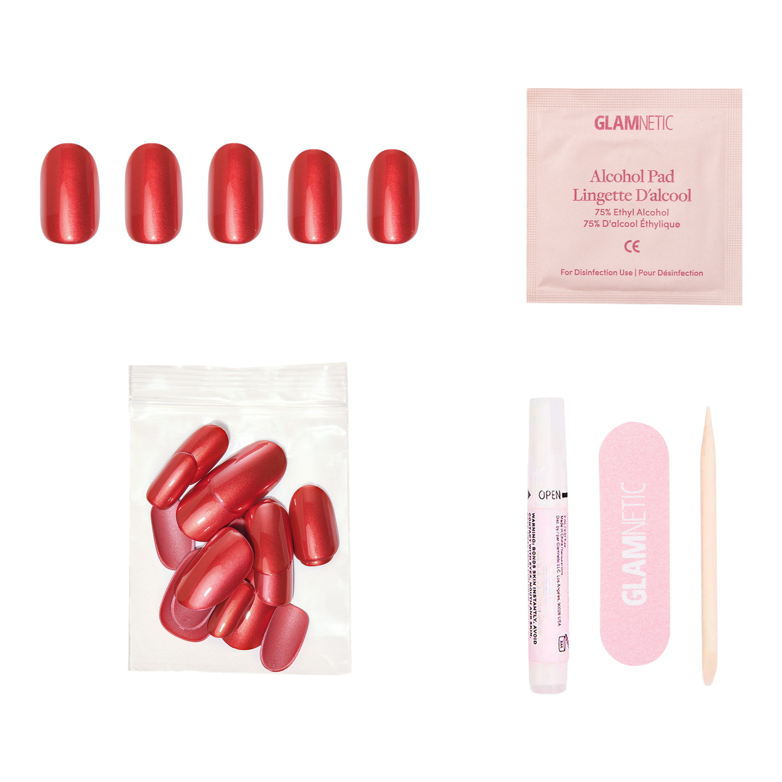 Cherry Glaze Press-On Nails