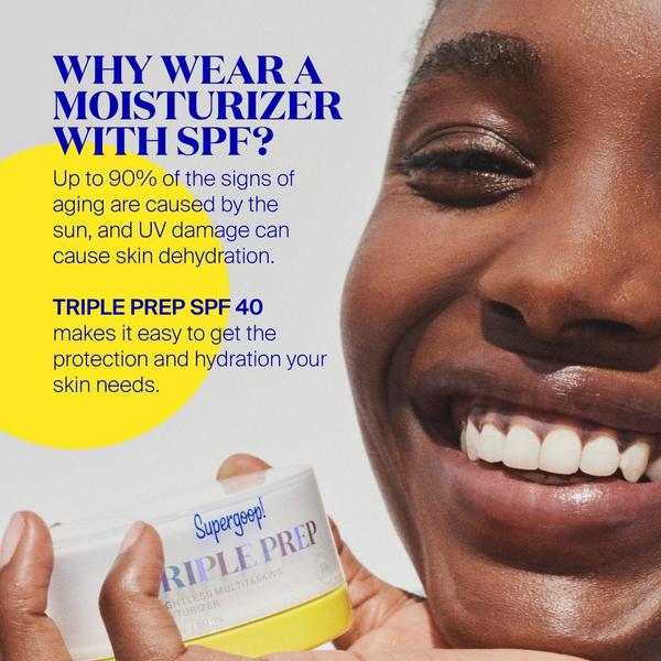 Supergoop! Triple Prep Weightless Multitasking Moisturizer SPF 40 Face Sunscreen #8