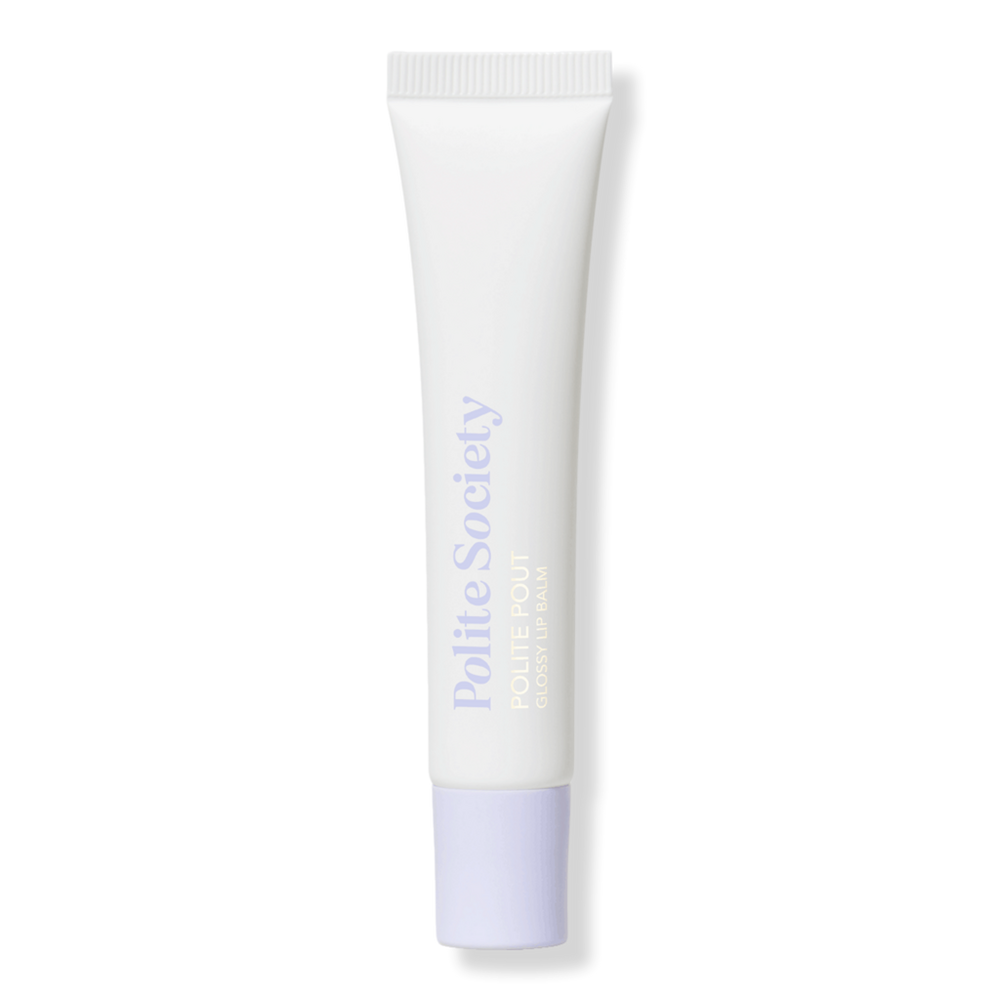 Polite Society Polite Pout Glossy Lip Balm - Coconut Cream In White