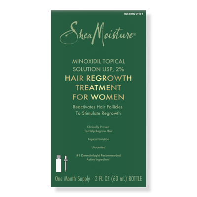 SheaMoisture Minoxidil Topical Solution USP, 2% Hair Regrowth Treatment for Women