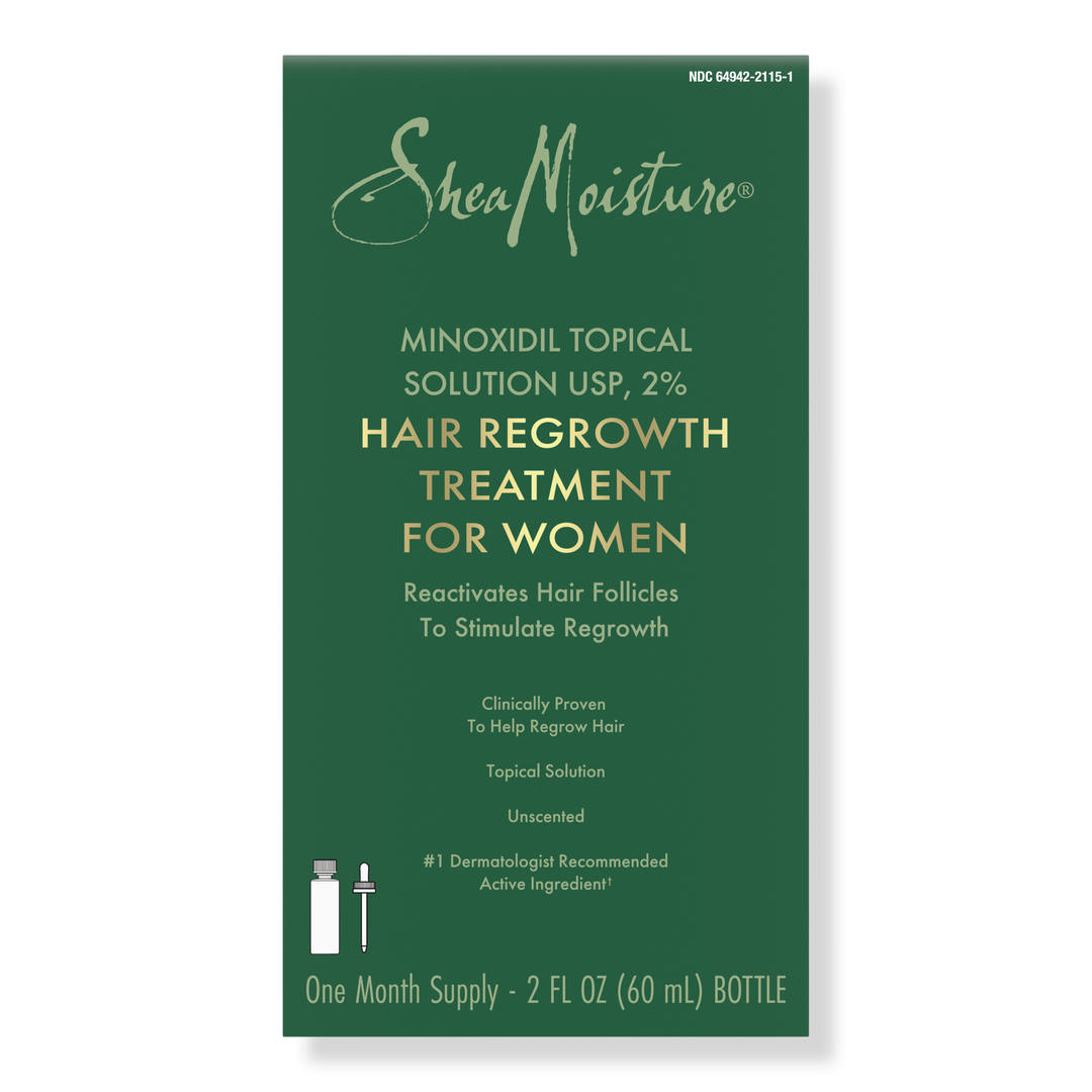 SheaMoisture Minoxidil Topical Solution USP, 2% Hair Regrowth Treatment for Women #1