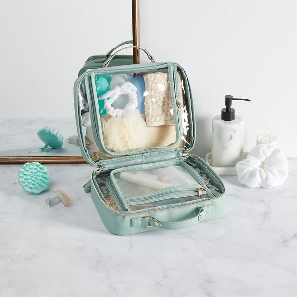 Tartan + Twine Clear Sage-Trimmed Weekender #5