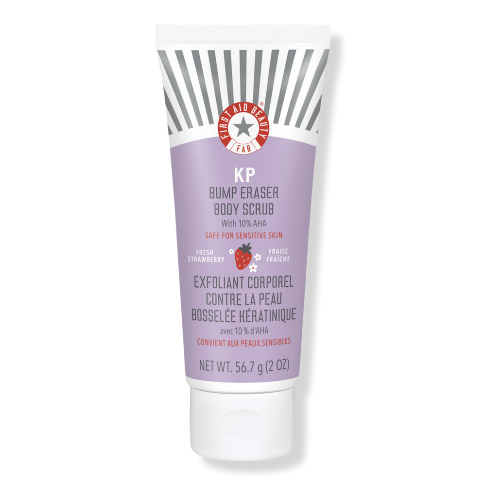 First Aid Beauty Travel Size KP Bump Eraser Body Scrub Fresh Strawberry