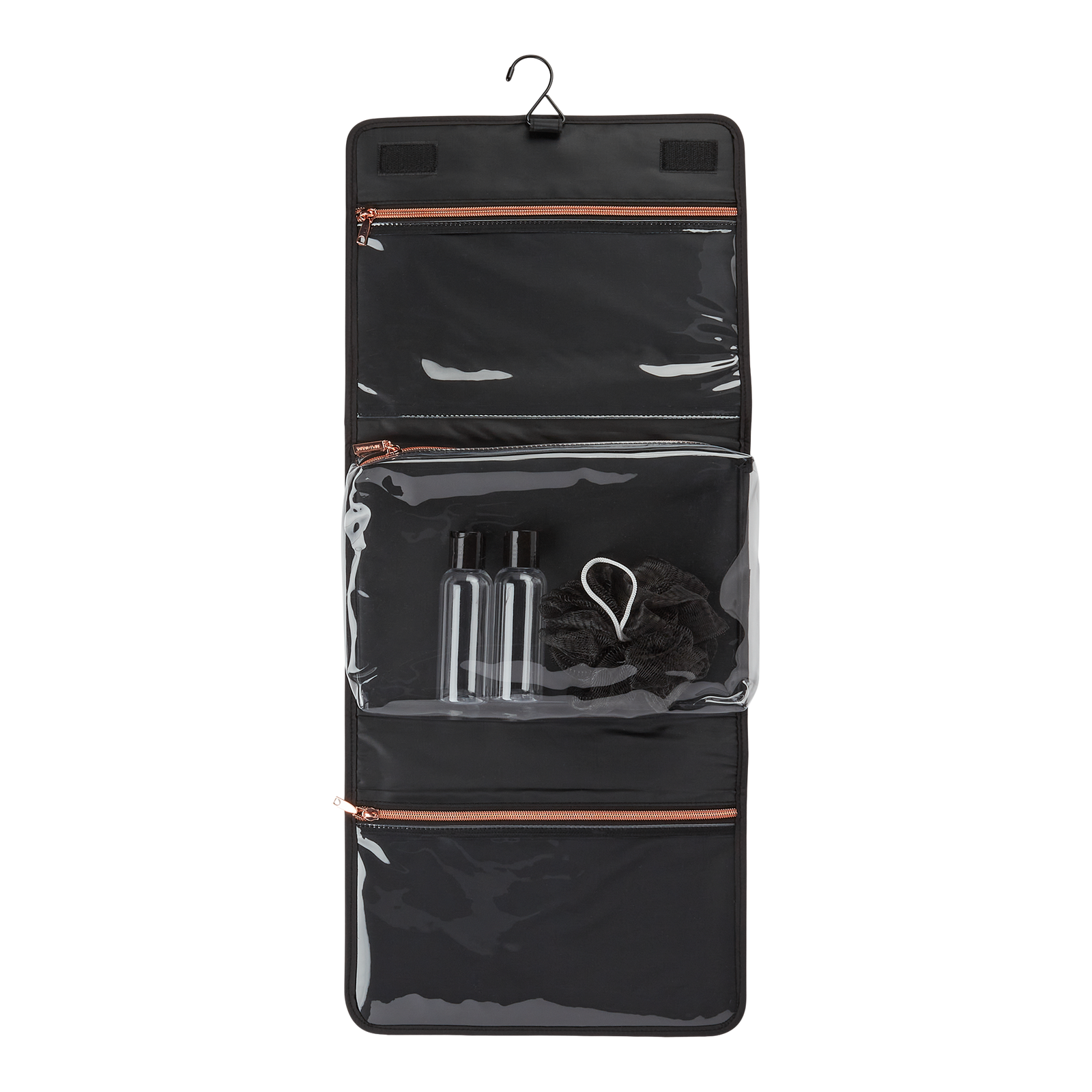 Basics Black Fitted Folding Valet