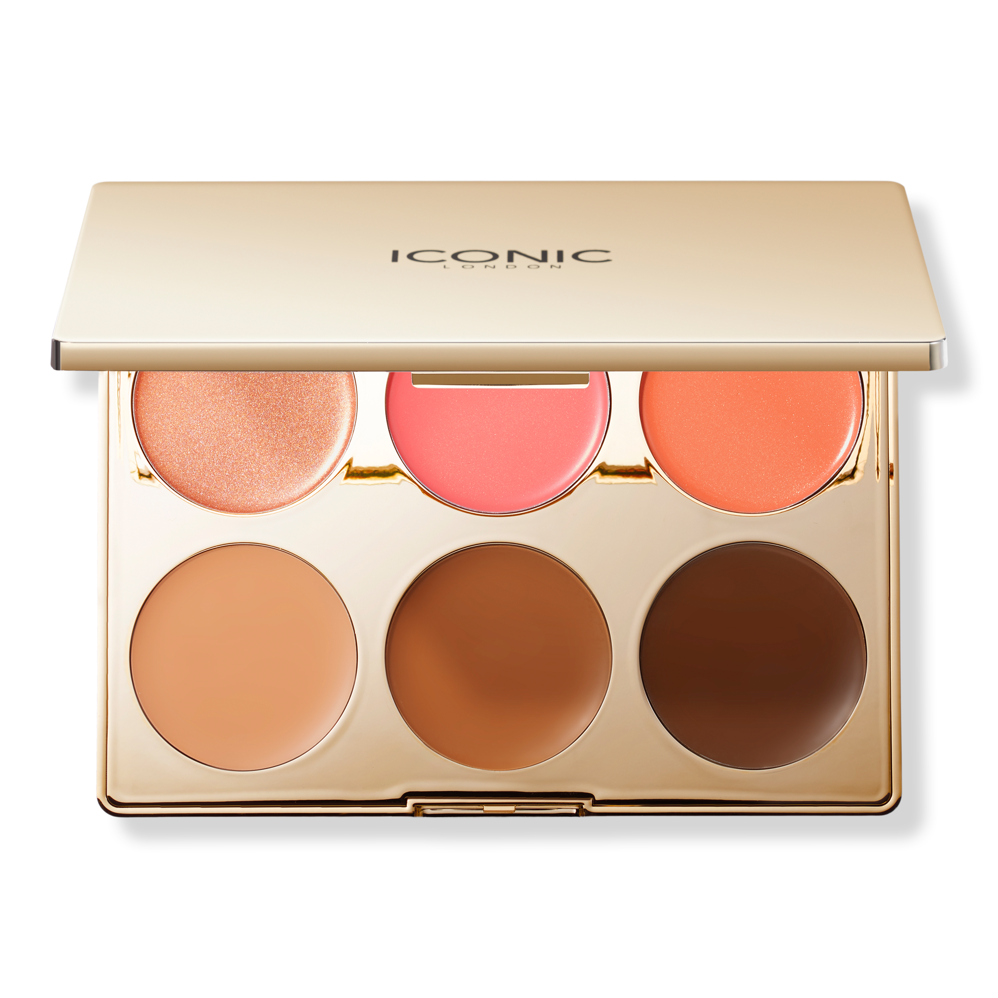 ICONIC LONDON Multi-Use Blush, Bronze, and Highlight Cream Palette #1