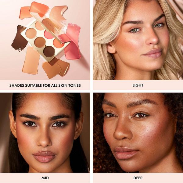 ICONIC LONDON Multi-Use Blush, Bronze, and Highlight Cream Palette #4