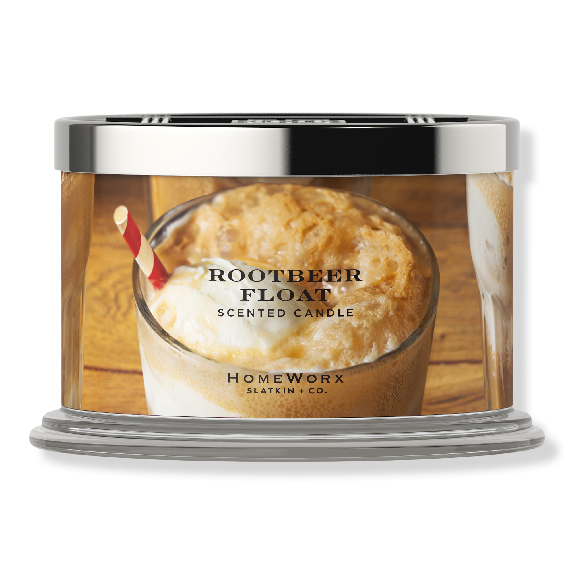 HomeWorx Root Beer Float 4-Wick Scented Candle #1