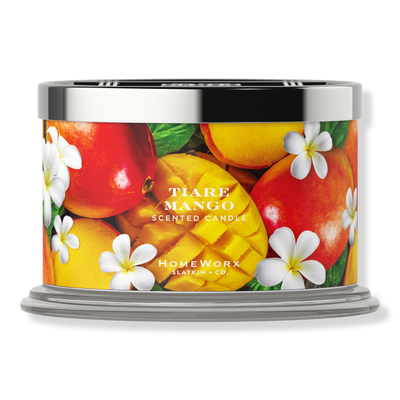 HomeWorx Tiare Mango 4-Wick Scented Candle