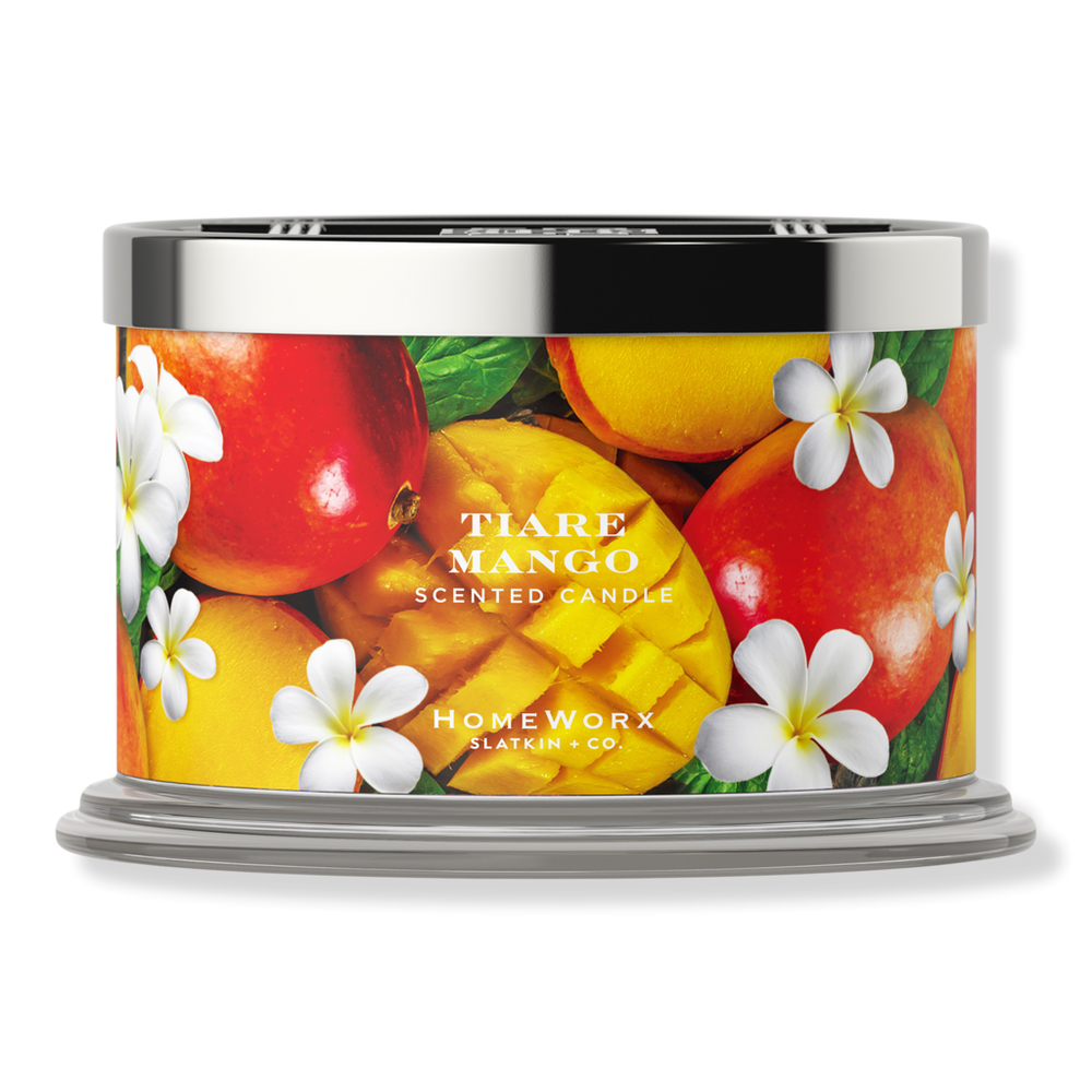 Homeworx Tiare Mango 4-wick Scented Candle In Multi