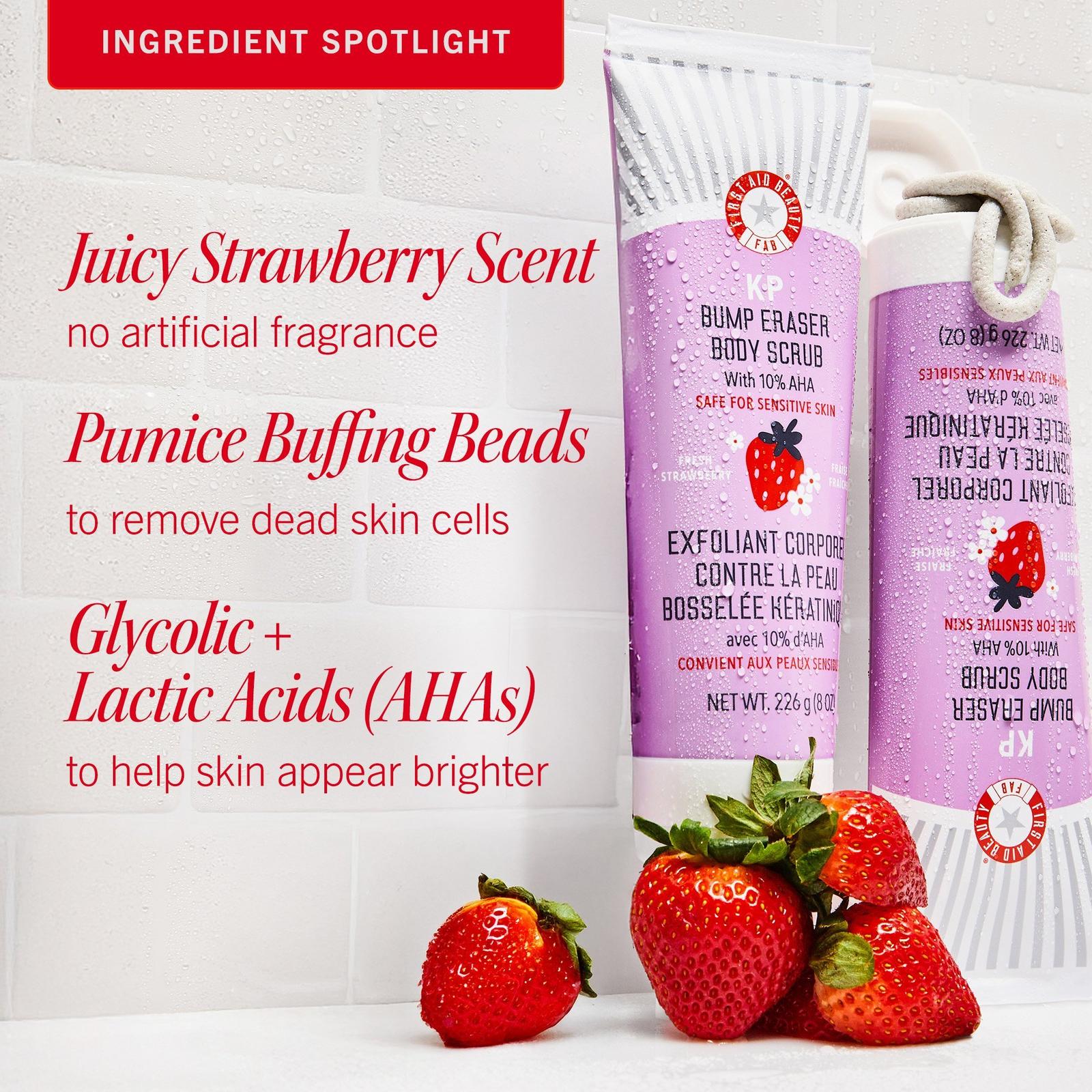 KP Bump Eraser Body Scrub Fresh Strawberry