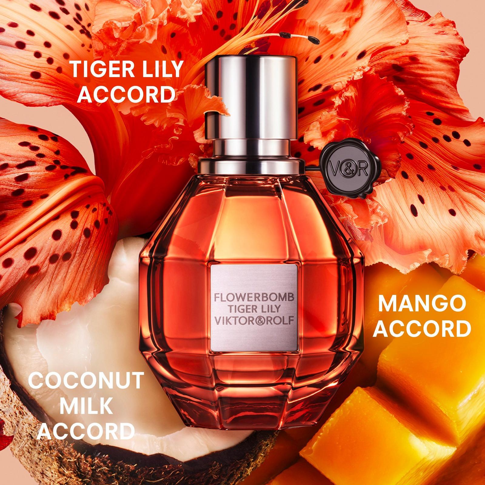 Flowerbomb Tiger Lily Eau De Parfum Spray By Viktor & Rolf - 3.4 oz Flowerbomb Tiger Lily Eau De Parfum Spray By Viktor & Rolf - 3.4 oz