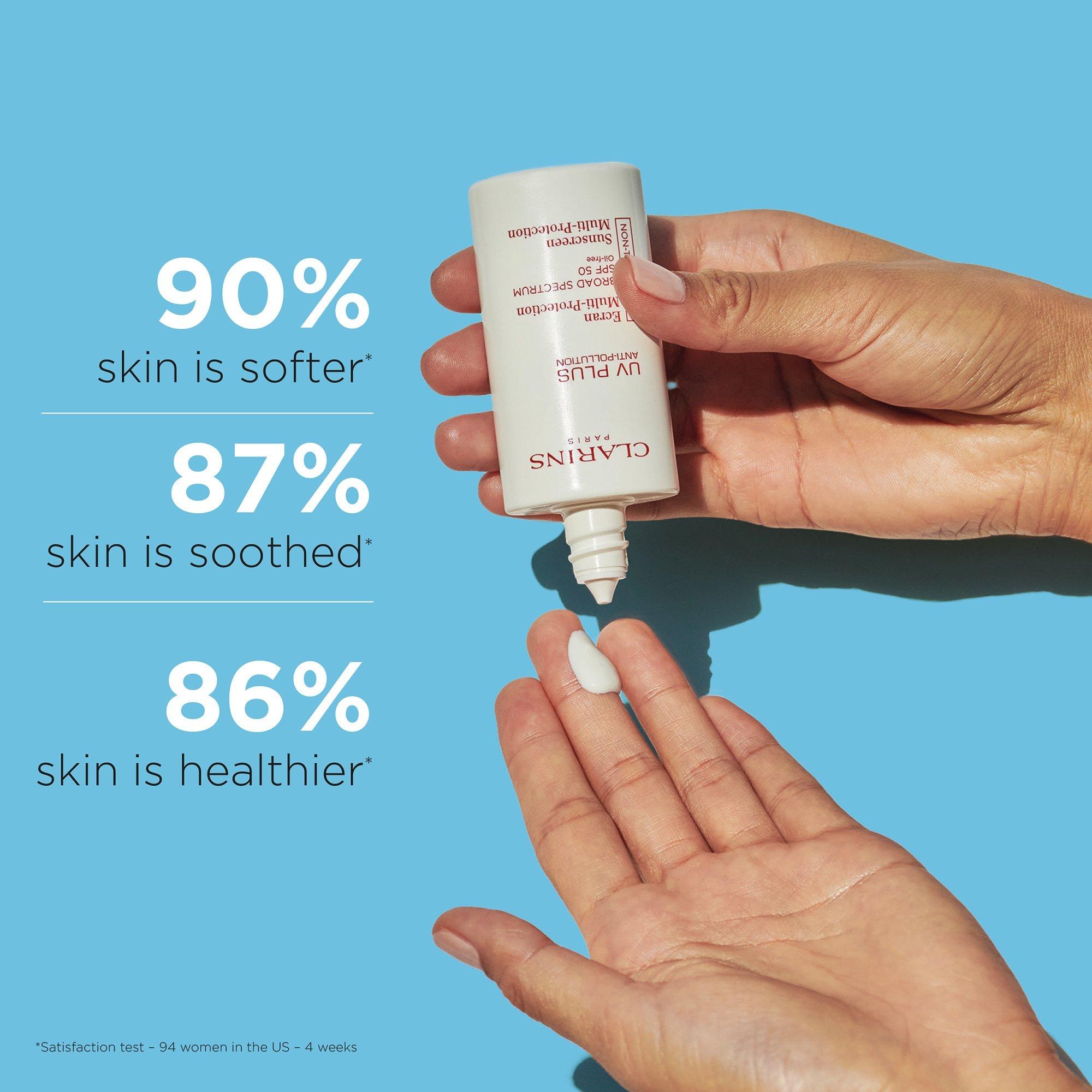 Антиоксидантный солнцезащитный крем для лица SPF 50 Clarins UV Plus Anti-Pollution — фото 2