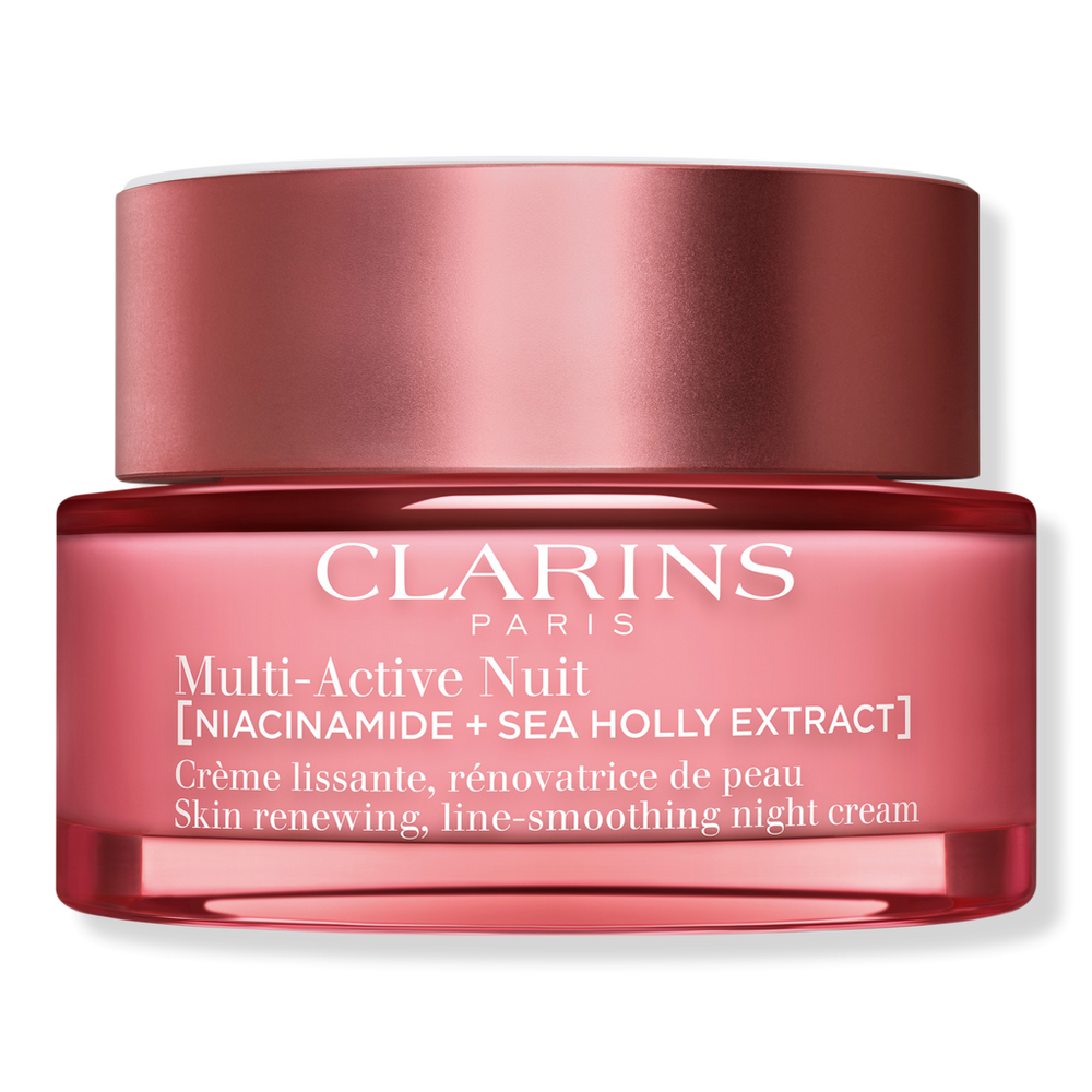 Clarins Multi-Active Night Moisturizer for Lines, Pores, Glow with Niacinamide