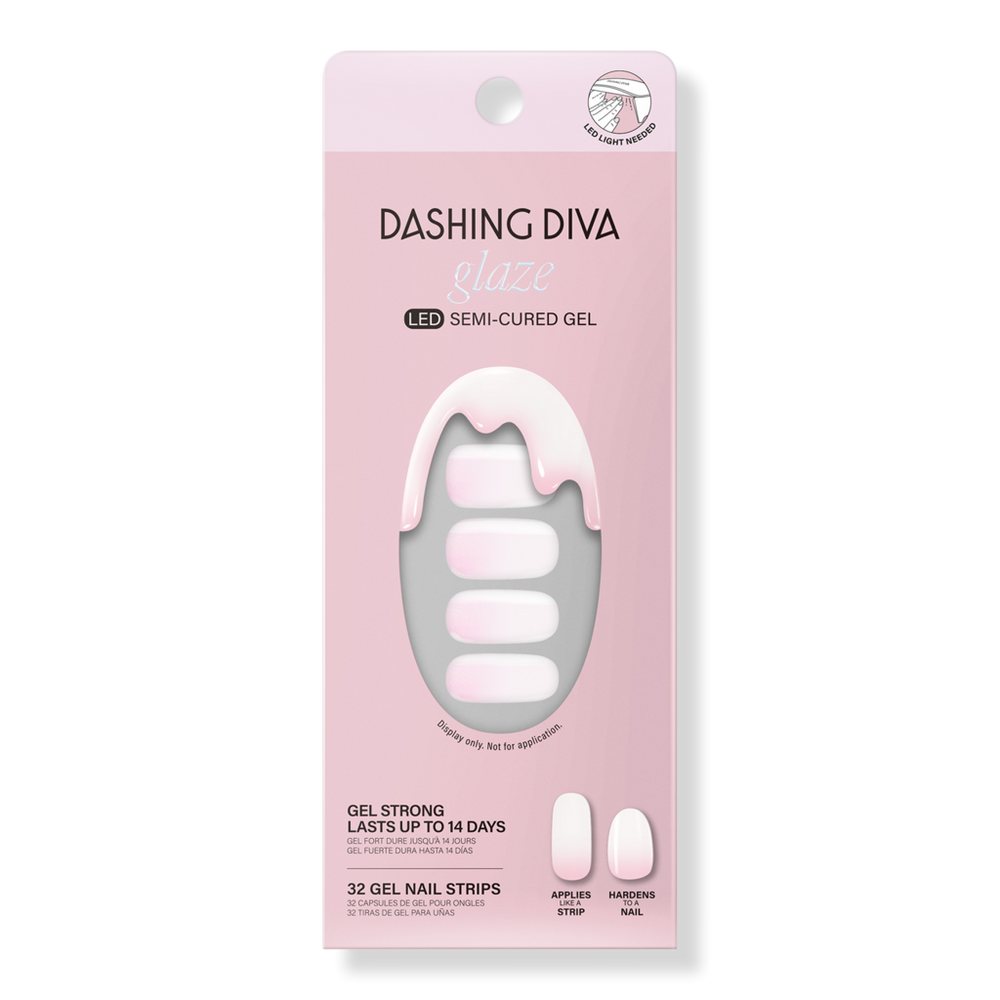 Dashing Diva Rosewater Mist Glaze Semi-Cured Gel Art