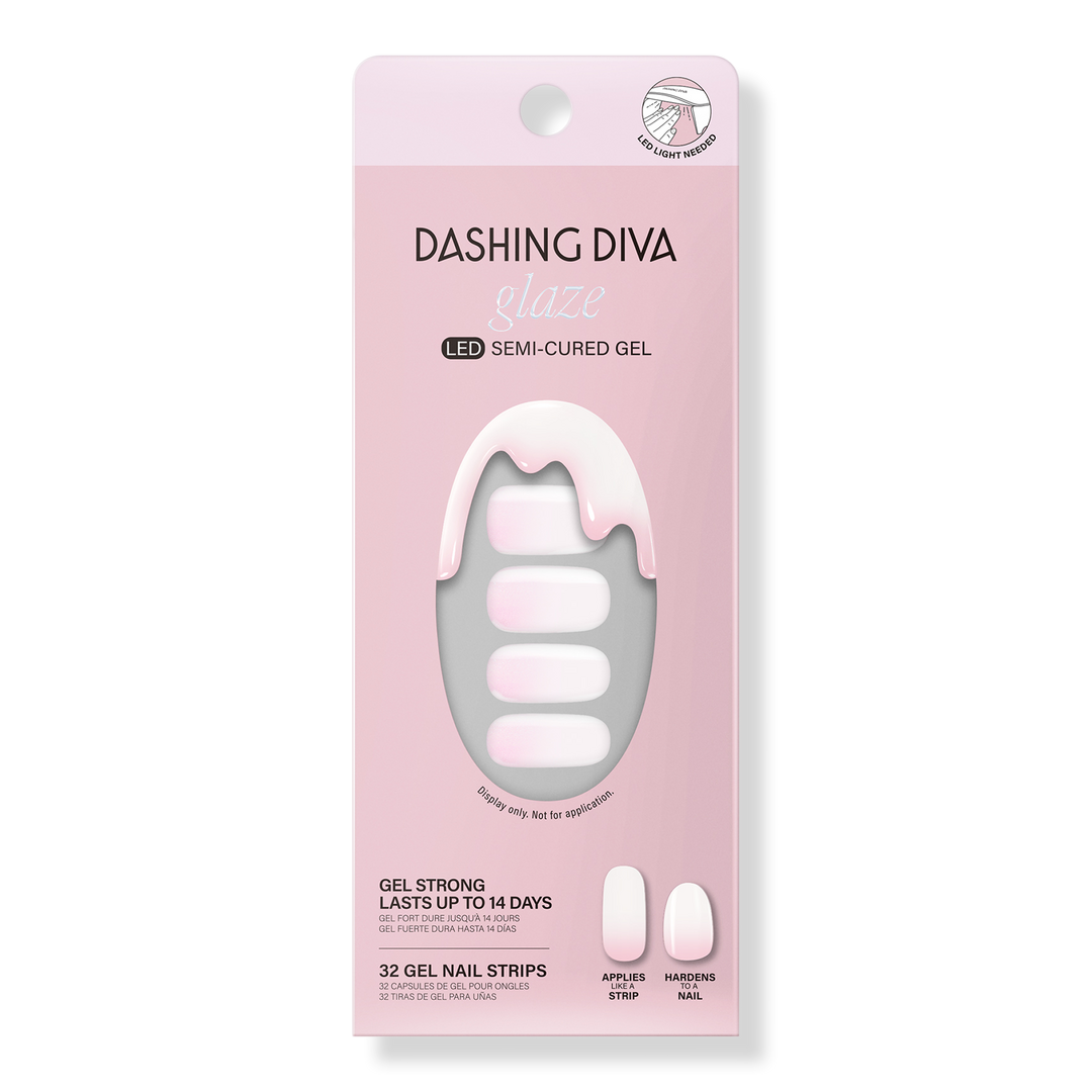 Dashing Diva Rosewater Mist Glaze Semi-Cured Gel Art #1
