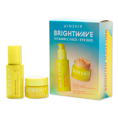 Kinship Brightwave Vitamin C Face Serum & Eye Cream Duo