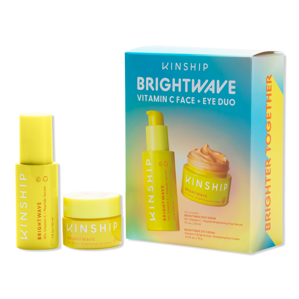 Kinship Brightwave Vitamin C Face Serum & Eye Cream Duo