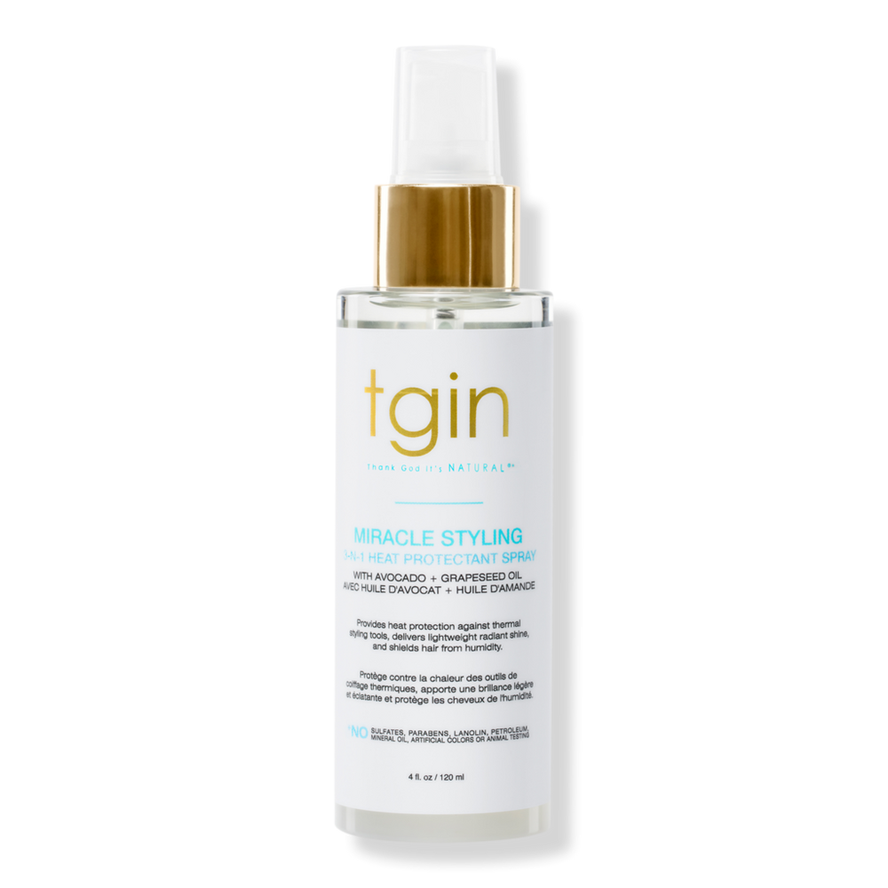 tgin Miracle Styling 3-N-1 Heat Protectant Spray