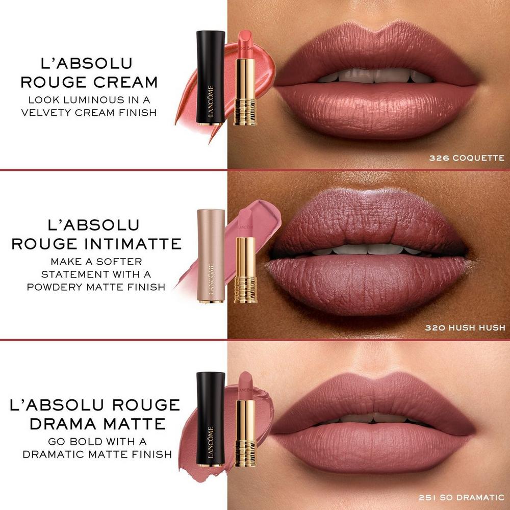 L'Absolu Rouge Intimatte Buildable Soft Matte Lipstick