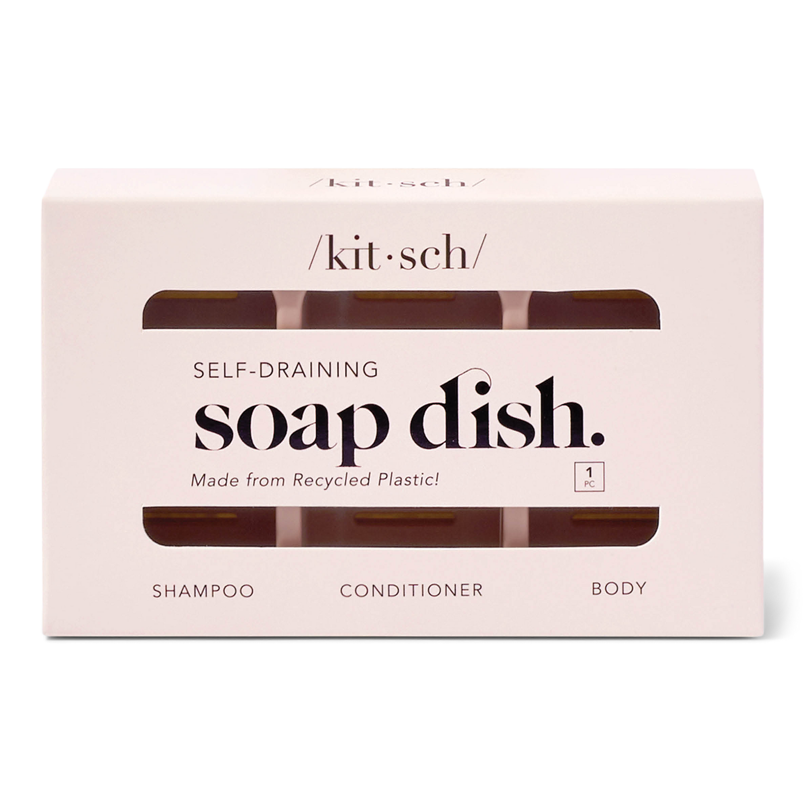 Bottle-Free Beauty Self-Draining Soap Dish