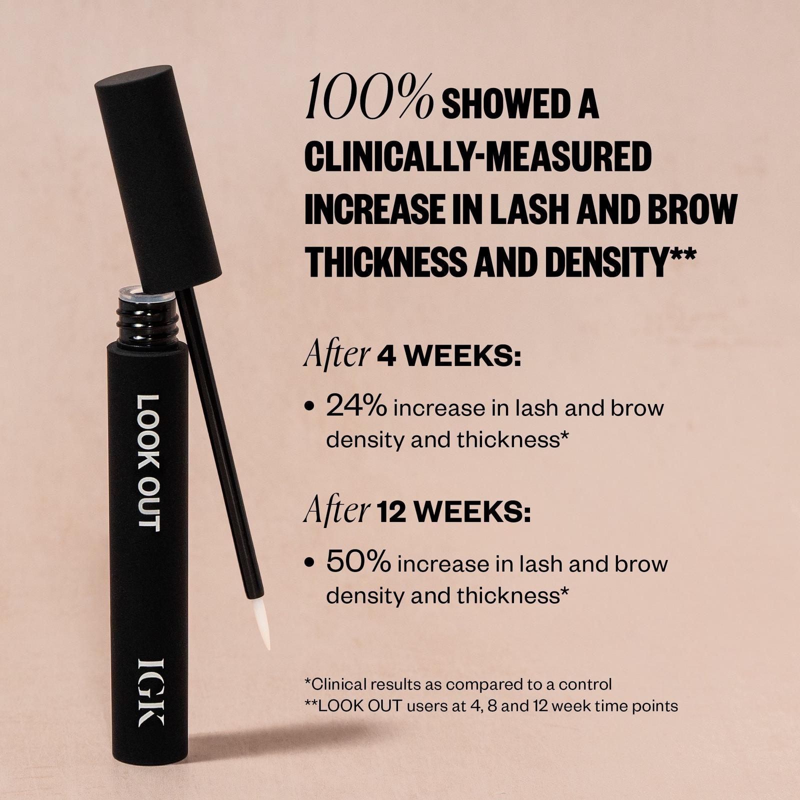 IGK Look Out Lash & Brow Boosting Peptide Serum