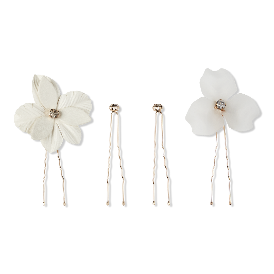 Scünci ELITE Flower And Rhinestone U Pins #1