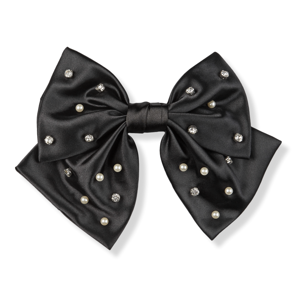 Scunci ELITE Bow Barrette with Stones and Pearls