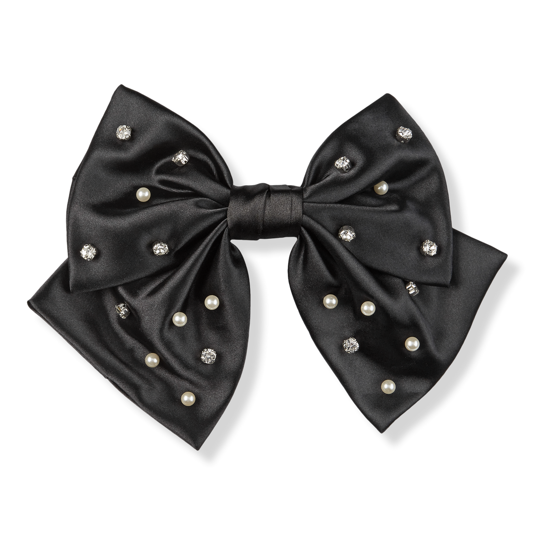 Scünci ELITE Bow Barrette with Stones and Pearls #1