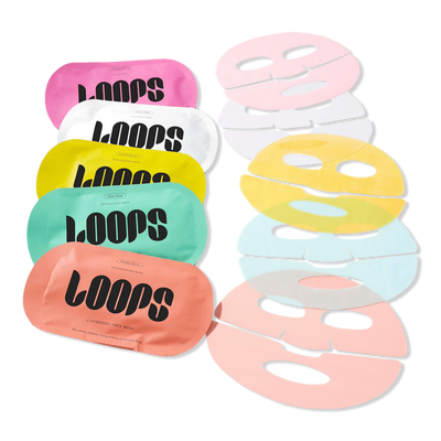 LOOPS Variety Hydrogel Face Mask 5 Piece Set