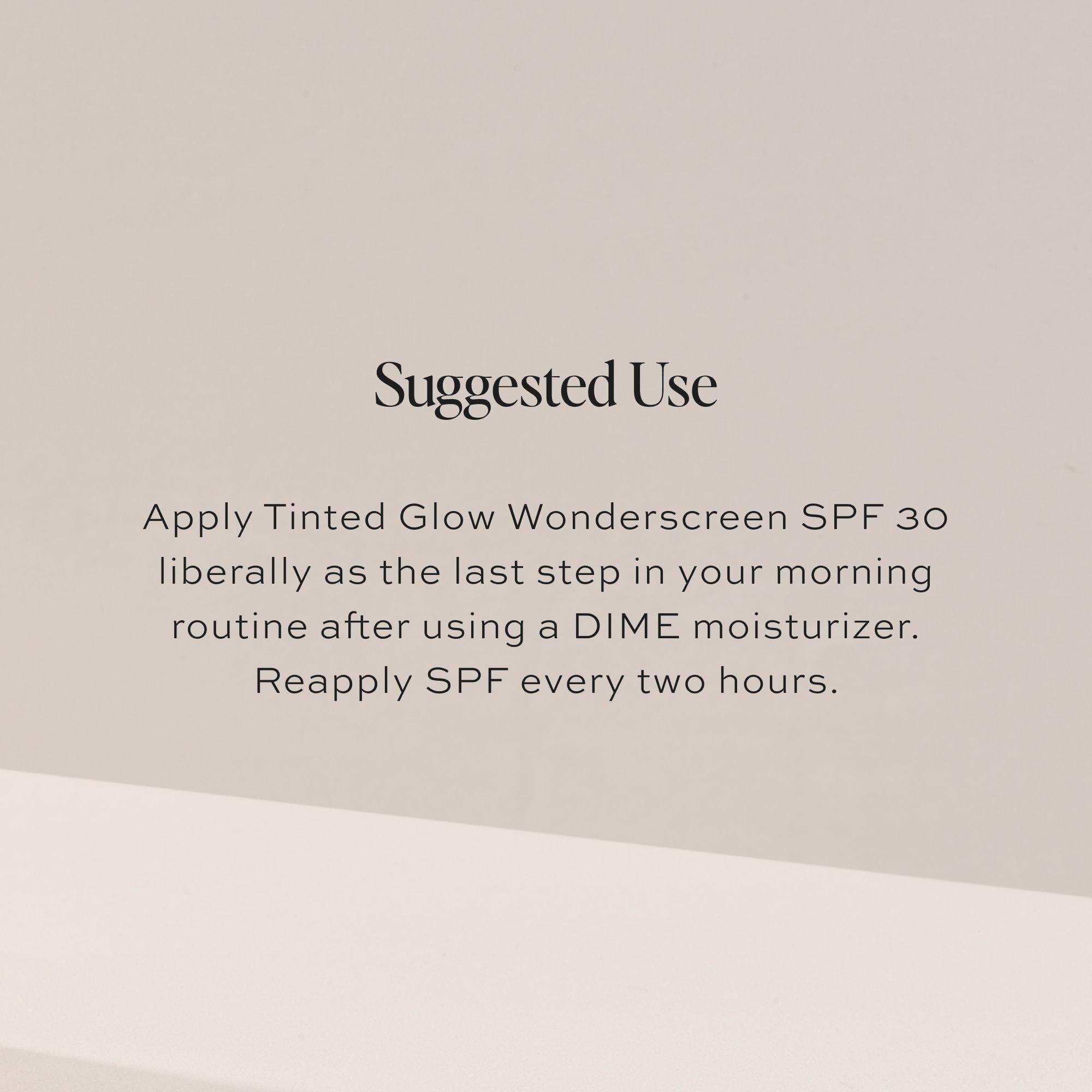 Тонирующий солнцезащитный крем для сияния Dime Wonderscreen SPF 30, цвет: Shade 02 — фото 8