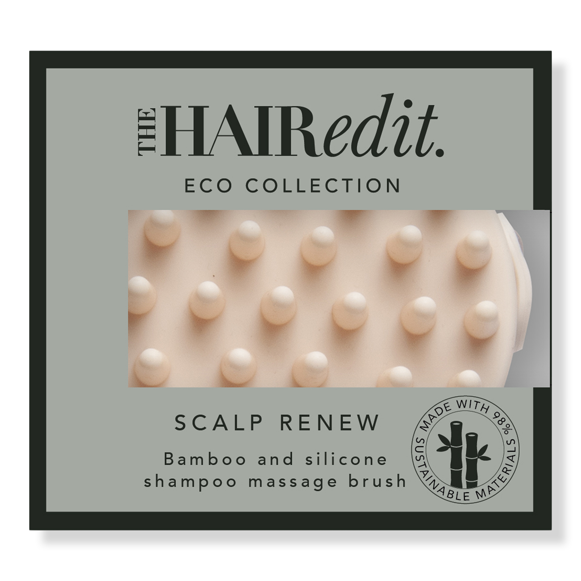 The Hair Edit Scalp Renew Bamboo & Silicone Shampoo Massage Brush #1