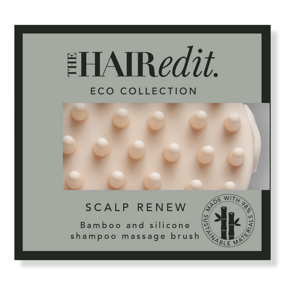 The Hair Edit Scalp Renew Bamboo & Silicone Shampoo Massage Brush