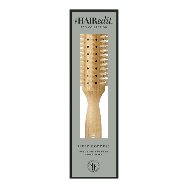 The Hair Edit Sleek Goddess Boar Bristle Bamboo Round Brush #2