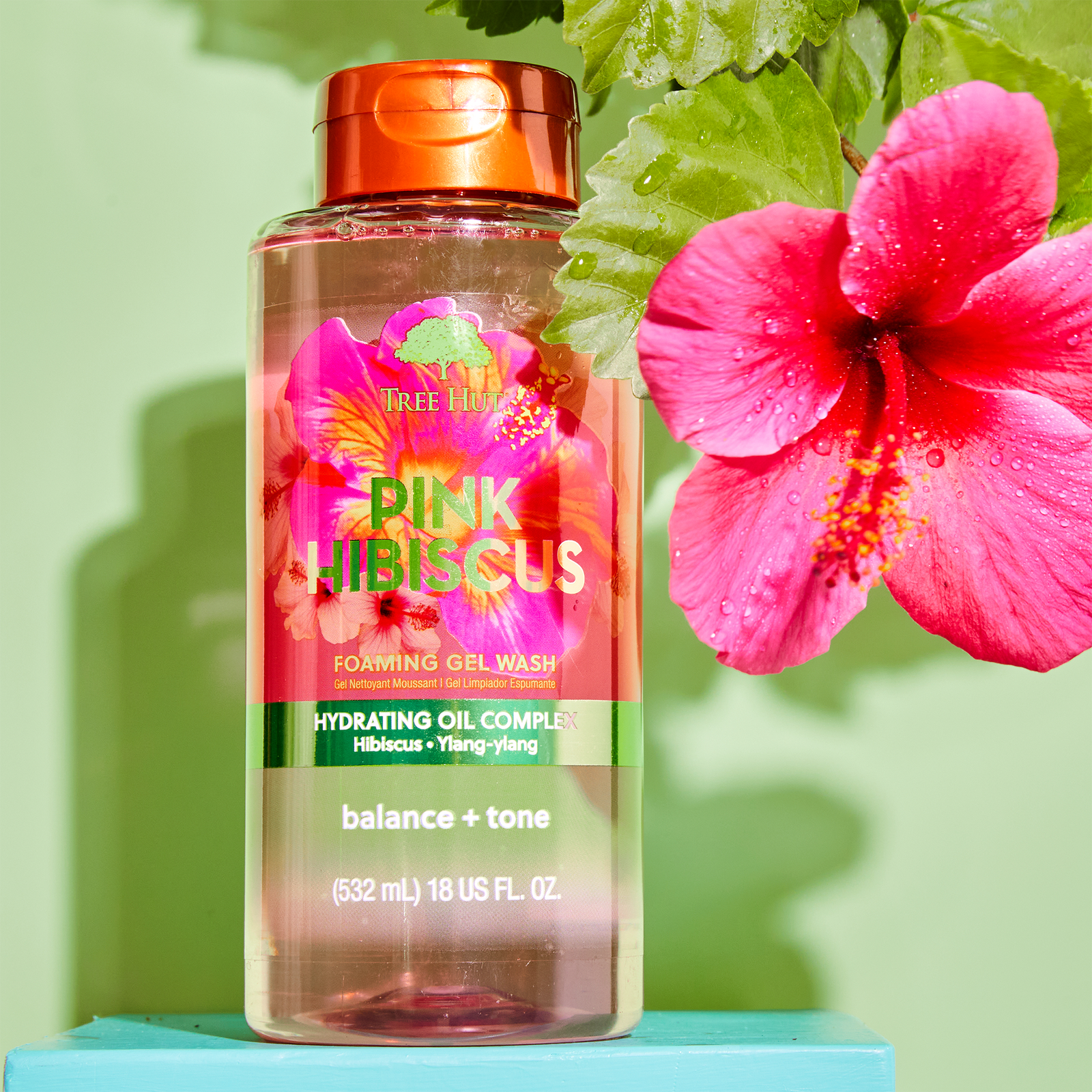 Pink Hibiscus Foaming Gel Body Wash