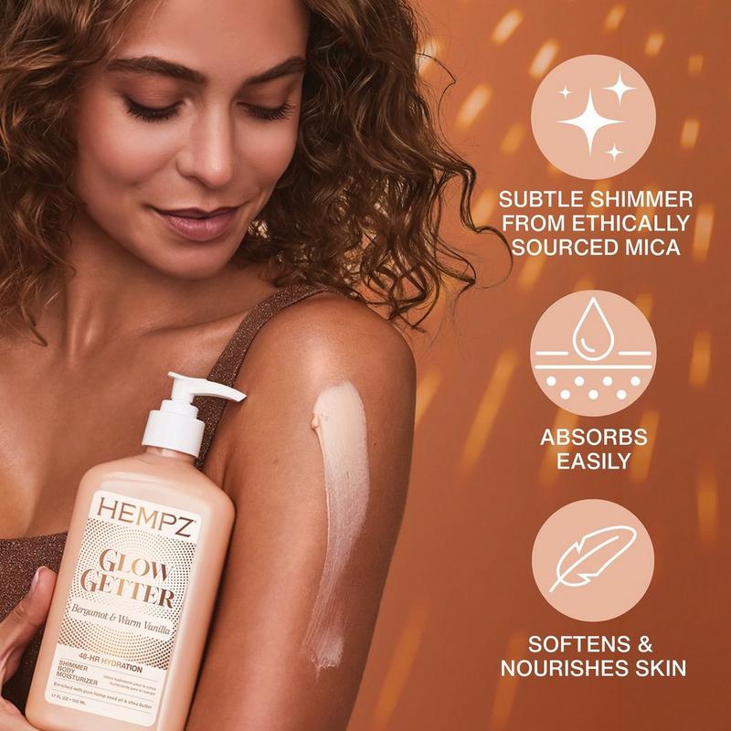 Hempz - 17 oz Glow Getter Shimmer Body Moisturizer | Ulta Beauty