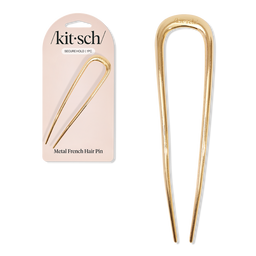 Kitsch Metal French Hair Pin - Gold