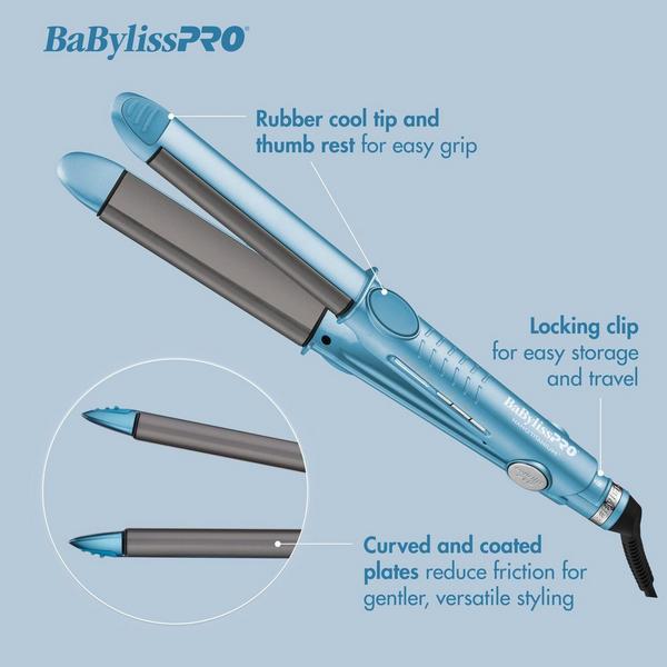 BaBylissPRO Nano Titanium Curved Styling Iron #5