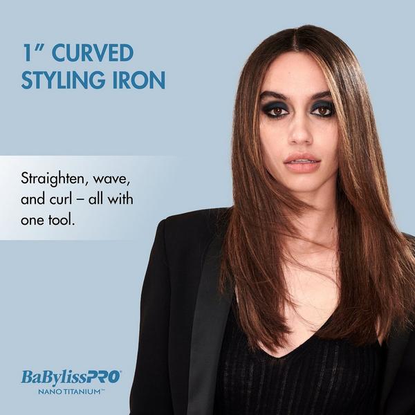 BaBylissPRO Nano Titanium Curved Styling Iron #6