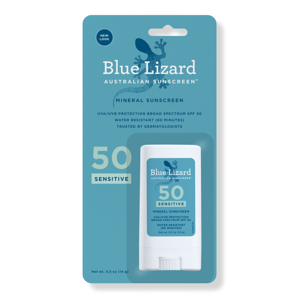 Blue Lizard Australian Sunscreen Sensitive Mineral Sunscreen Stick Spf 50+