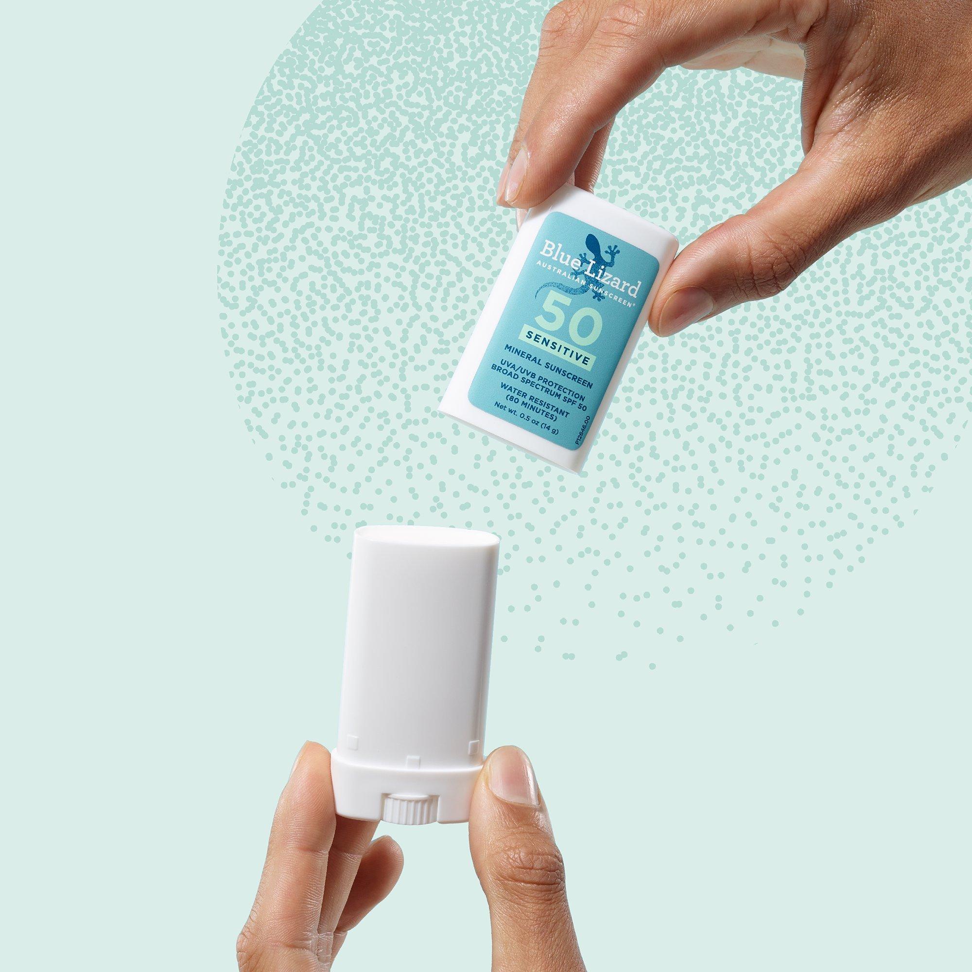 Минеральный солнцезащитный стик Blue Lizard Australian Sunscreen Sensitive SPF 50+ — фото 2