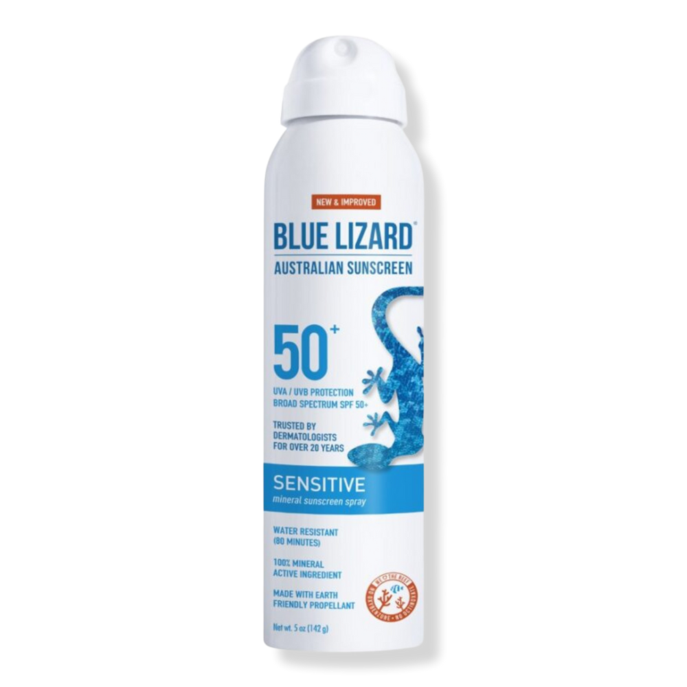 BLUE LIZARD AUSTRALIAN SUNSCREEN Sensitive Mineral Sunscreen Spray SPF 50+